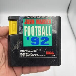 John Madden Football '92 (Sega Genesis, 1991)(Tested)